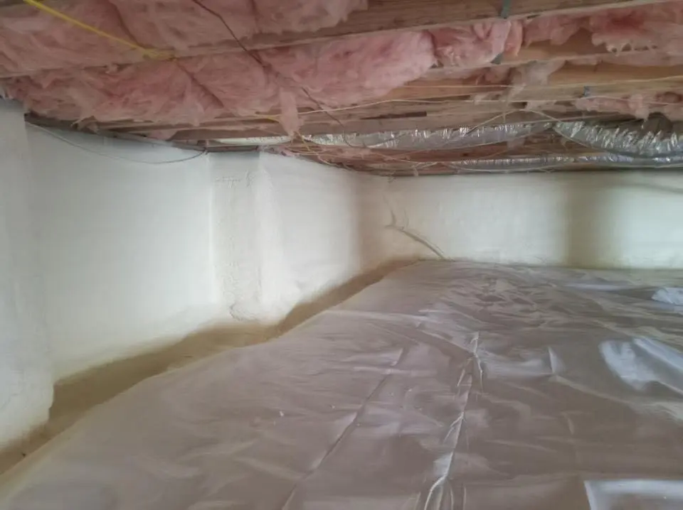 Crawl space encapsulation with closed-cell spray foam for Metal Roof Coating in New Orleans